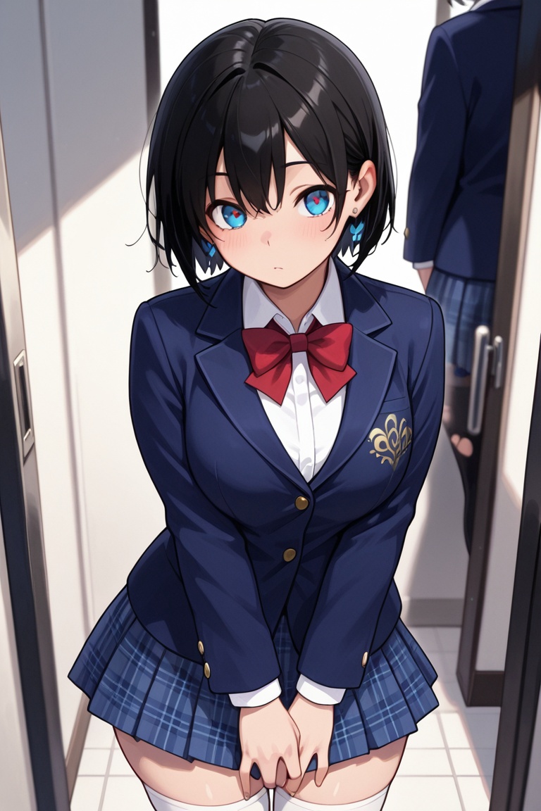 Blazer girls' uniform,  Skirt tattoos,  masterpiece on Tensor.Art