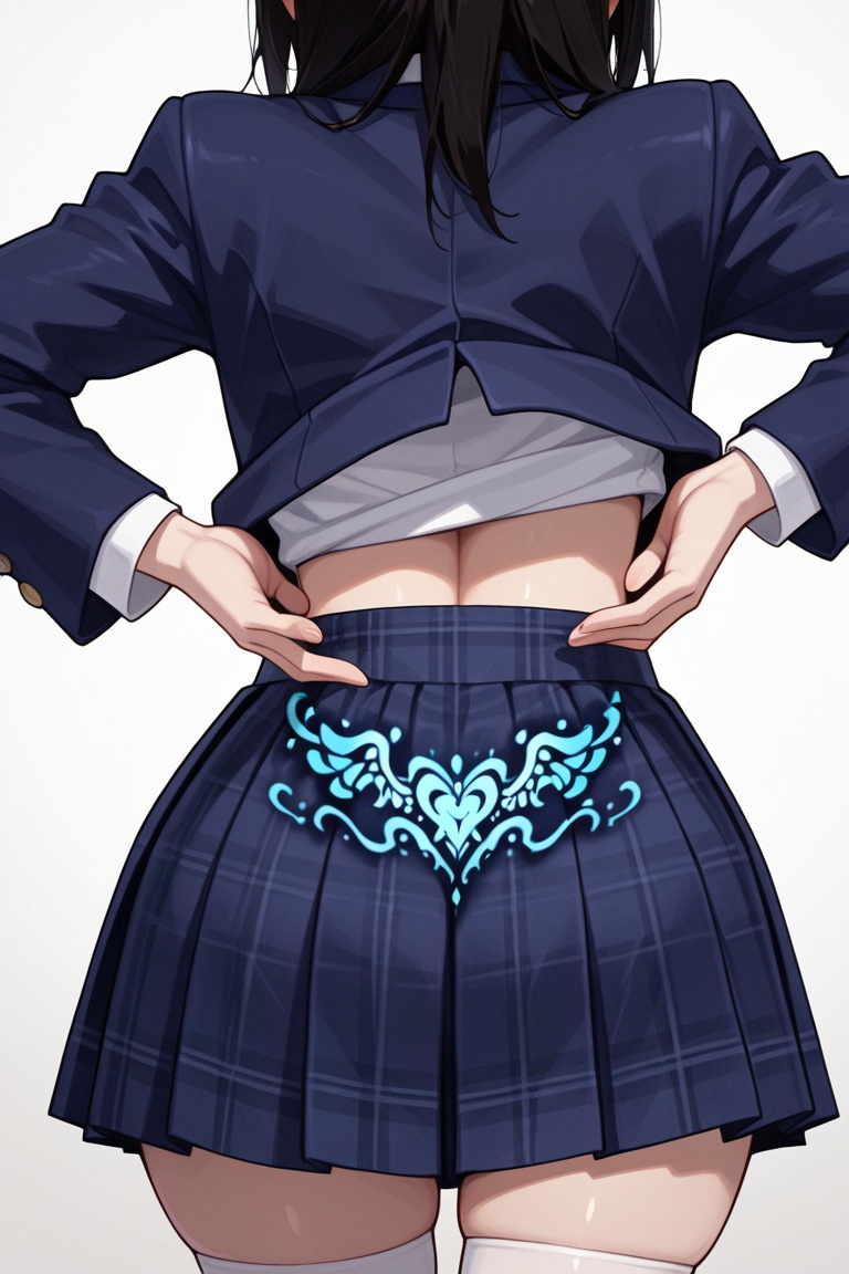 Blazer girls' uniform,  Skirt tattoos,  masterpiece on Tensor.Art