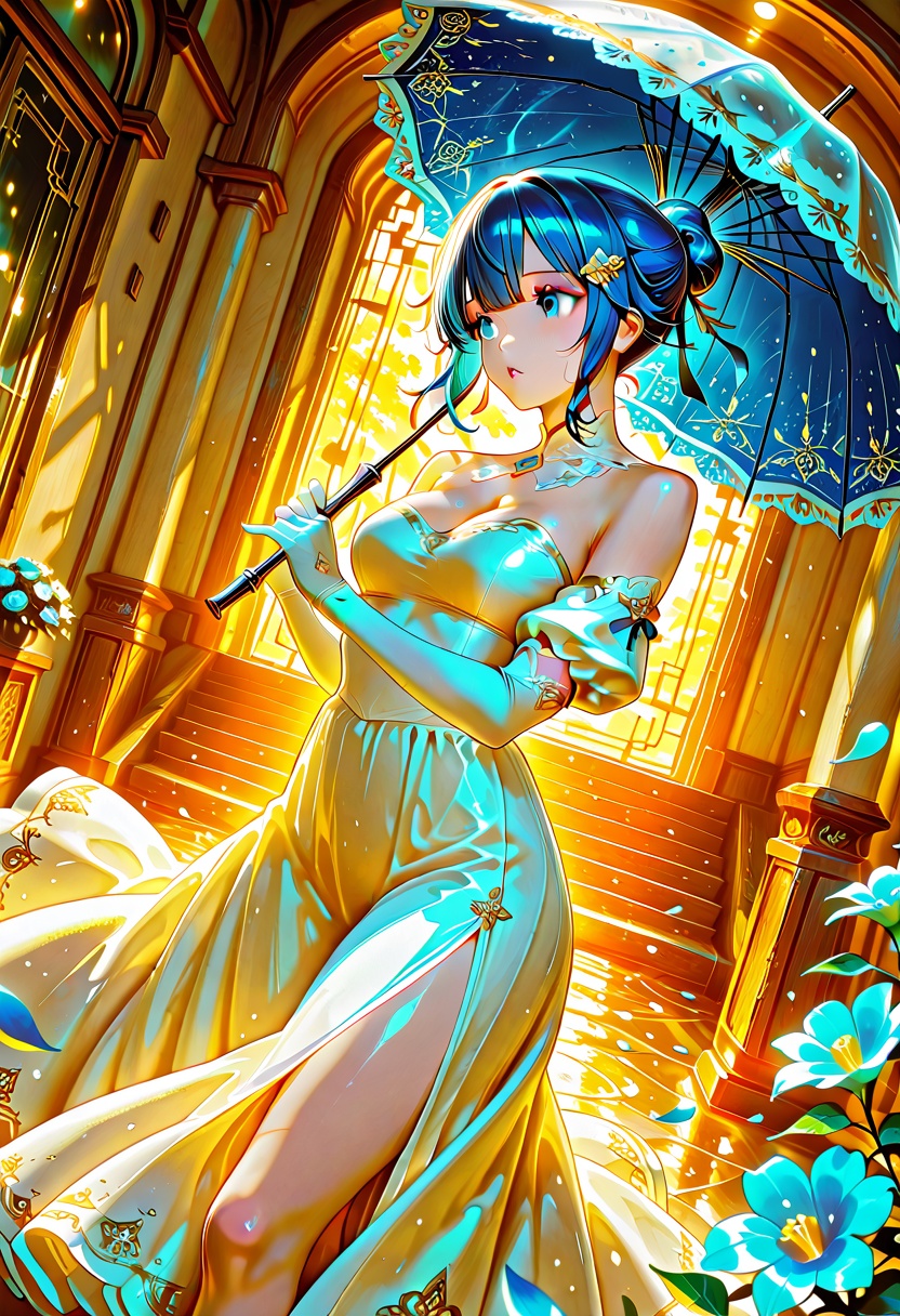1girl,  solo,  breasts on Tensor.Art