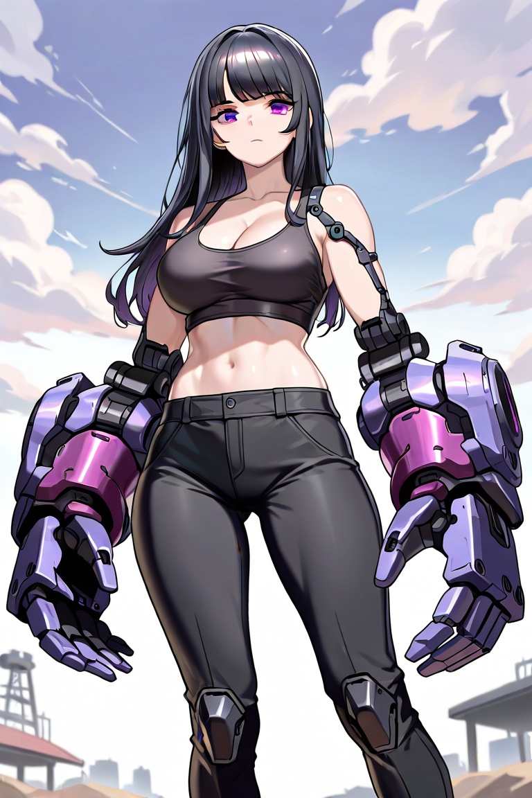 1girl,  solo,  long hair on Tensor.Art
