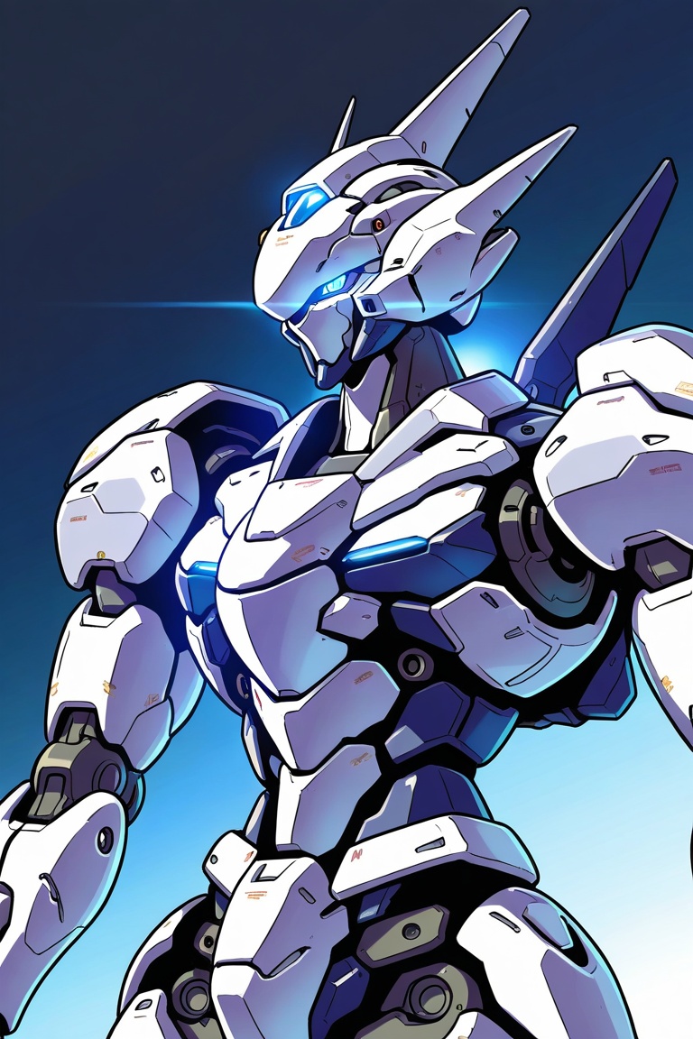 solo,  blue eyes,  upper body on Tensor.Art