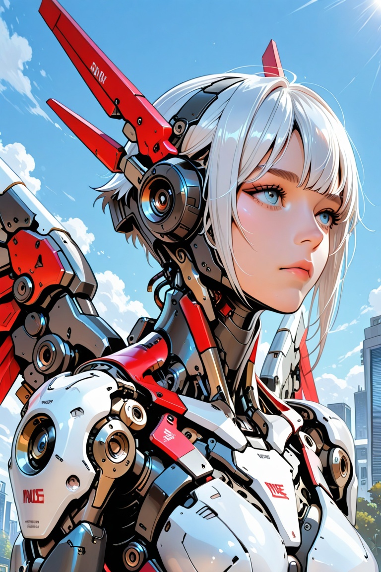 1girl,  robot,  outdoors on Tensor.Art