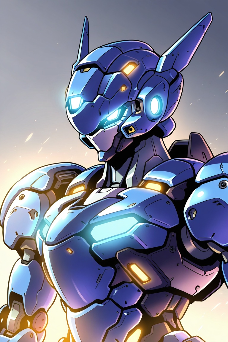 solo,  blue eyes,  upper body on Tensor.Art