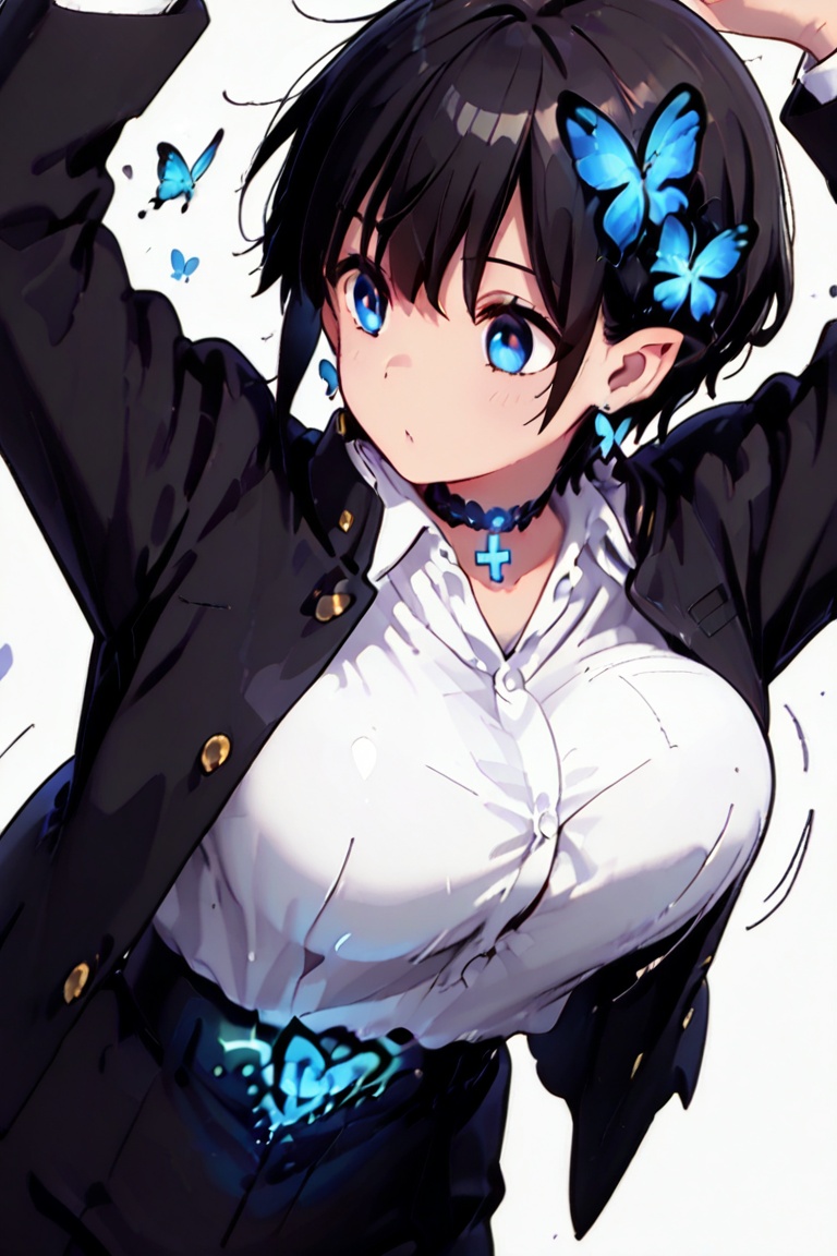 shiny Black hair score_9,  score_8_up,  score_7_up on Tensor.Art