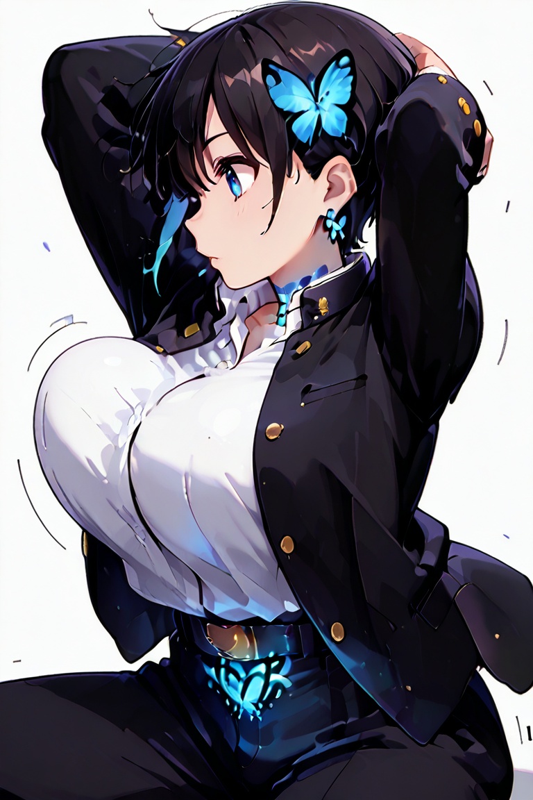 shiny Black hair score_9,  score_8_up,  score_7_up on Tensor.Art
