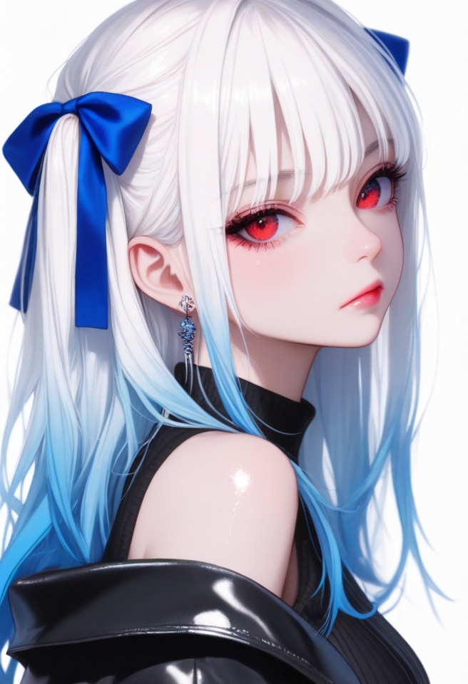 1girl,  solo,  earrings on Tensor.Art
