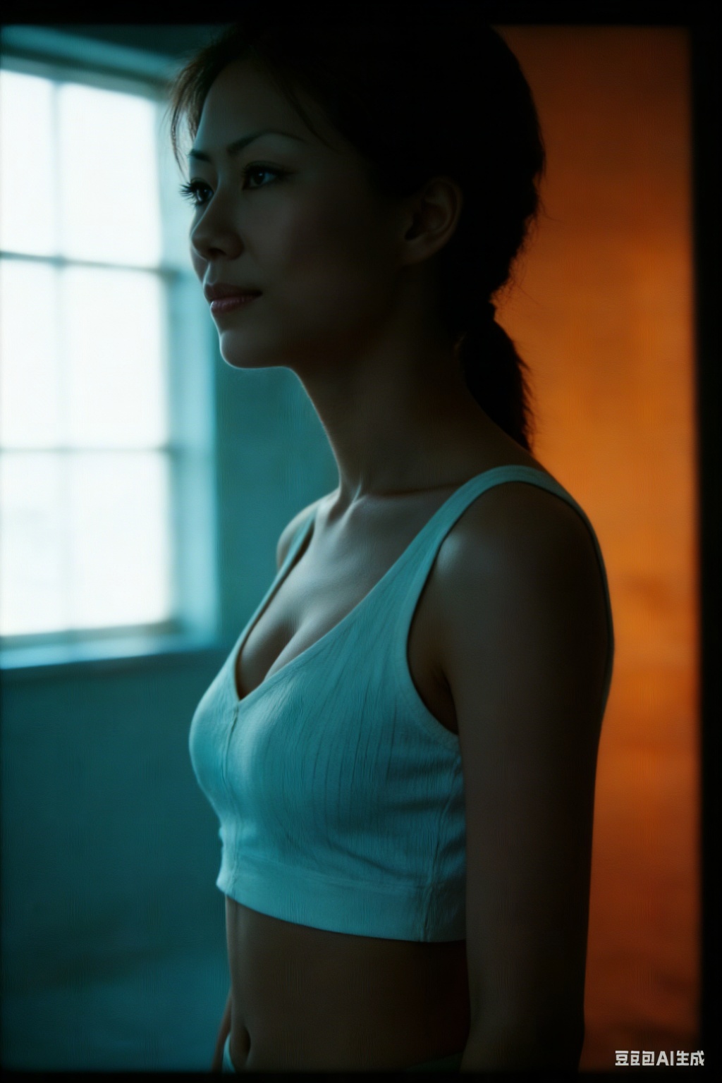 1girl, cinematic, cinematic lighting, dramatic lighting, teal and orange color grade, shallow depth of field, wide screen, ultra detailed, best quality