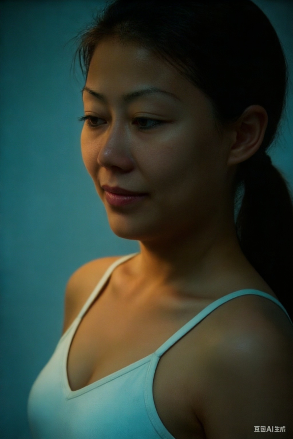 1girl, cinematic, cinematic lighting, dramatic lighting, teal and orange color grade, shallow depth of field, wide screen, ultra detailed, best quality