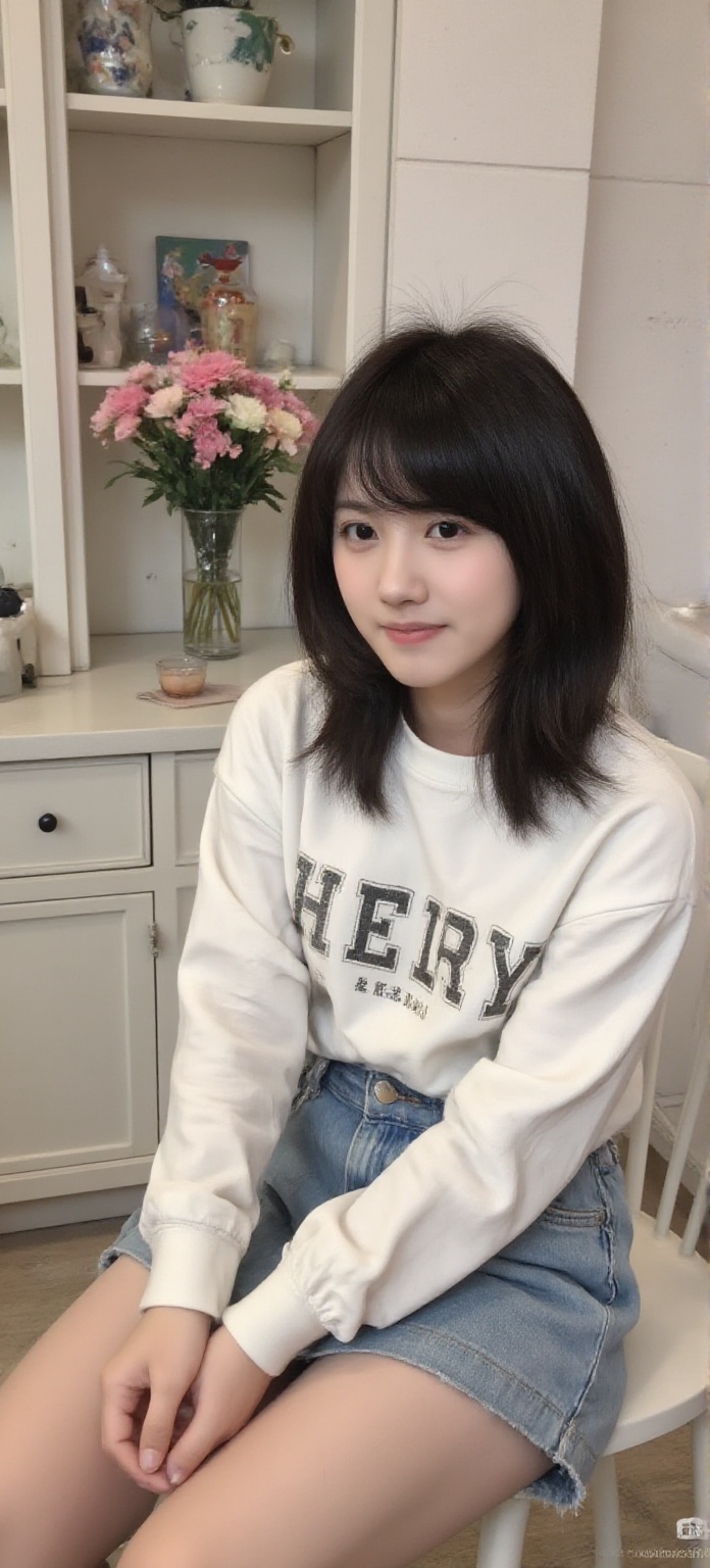 一个女孩,  水手服,  海边 on Tensor.Art