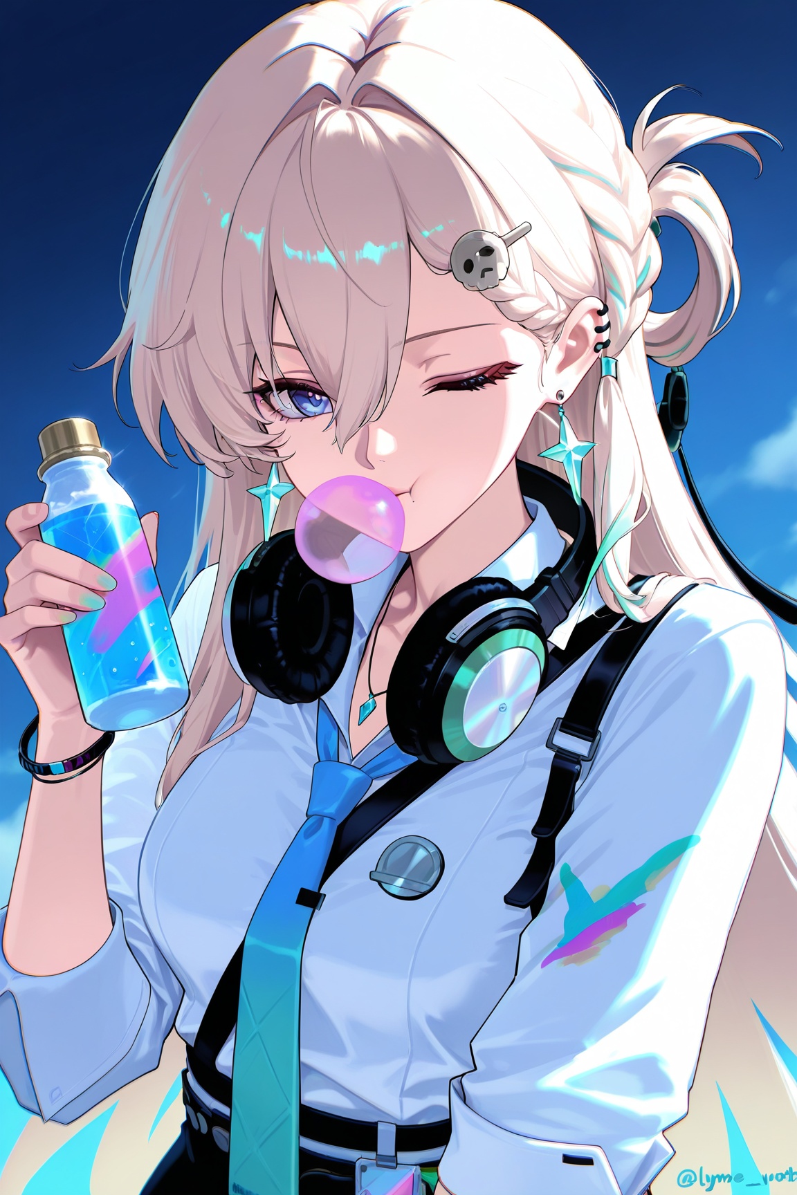 lynae \(wuthering waves\),  1girl,  chewing gum by Ansl_Ai on Tensor.Art