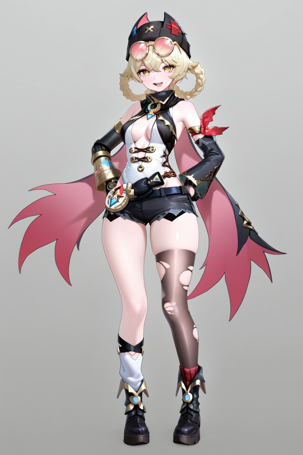 jahoda \(gensjahoda \(genshin impact\) impact\),  1girl,  single thighhigh by Ansl_Ai on Tensor.Art