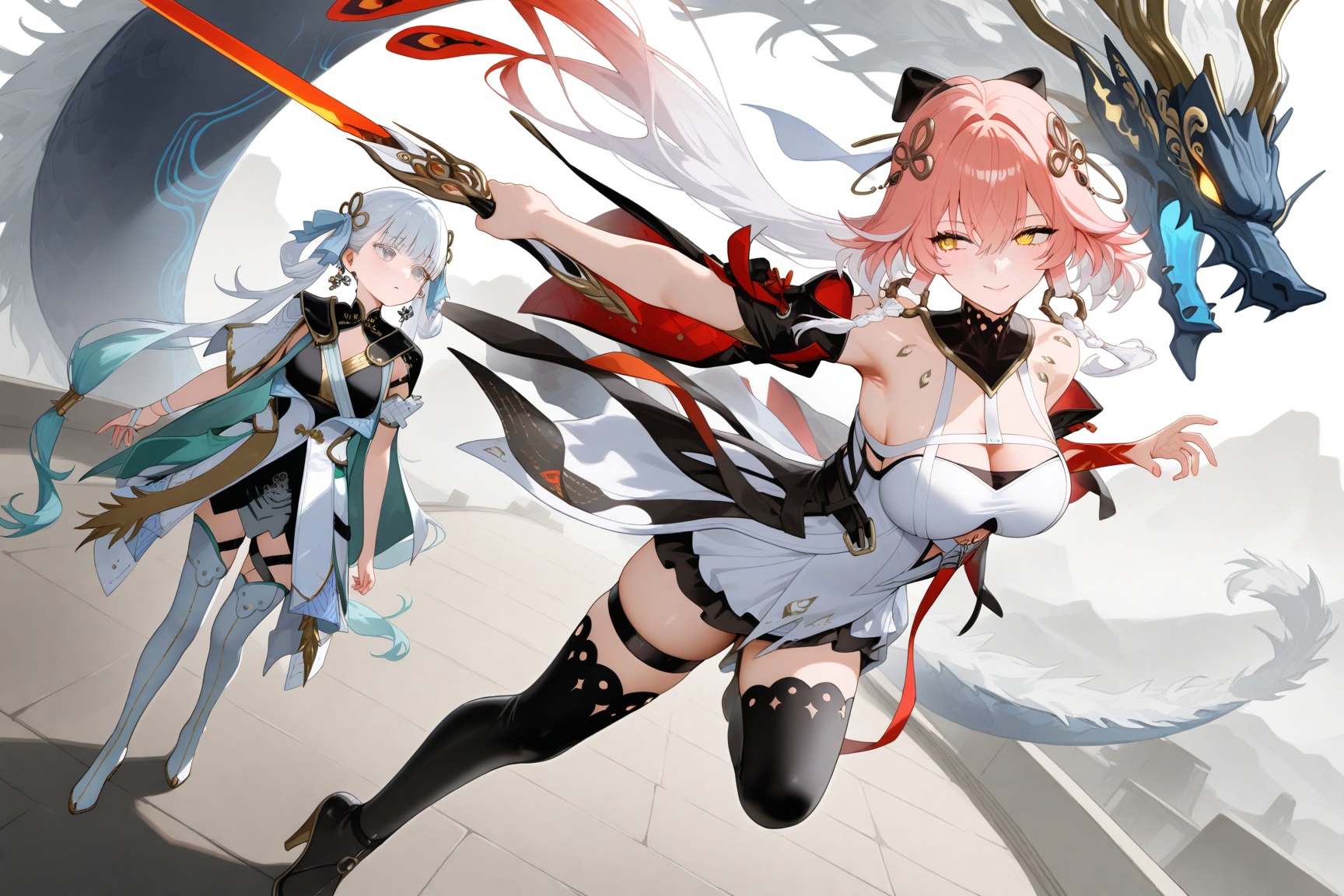 1other,  2girls,  bare shoulders by Ansl_Ai on Tensor.Art
