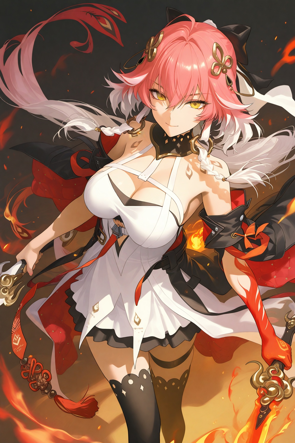 1girl,  bare shoulders,  black bow by Ansl_Ai on Tensor.Art