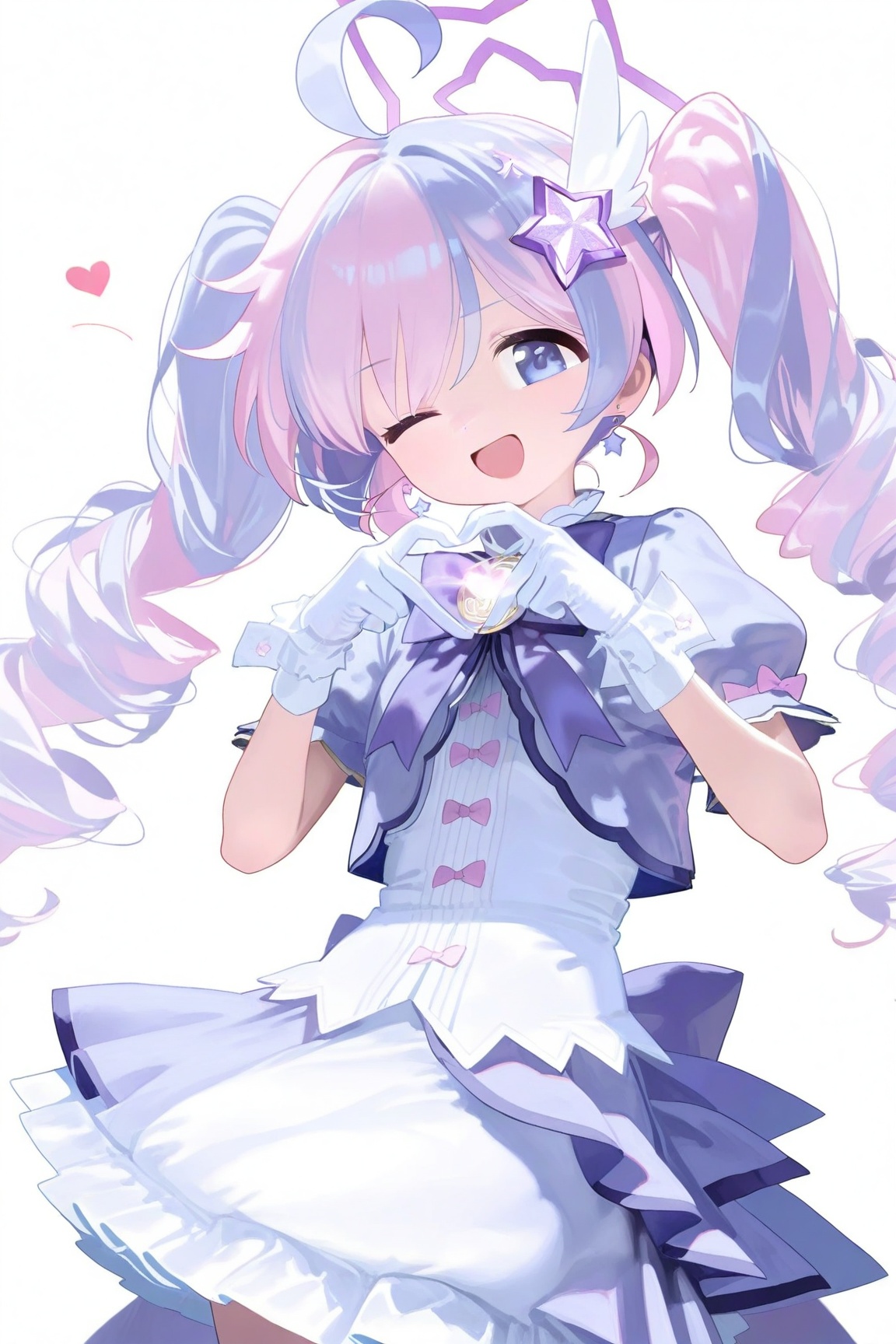 reisa \(magical\) \(blue archive\),  1girl,  heart by Ansl_Ai on Tensor.Art