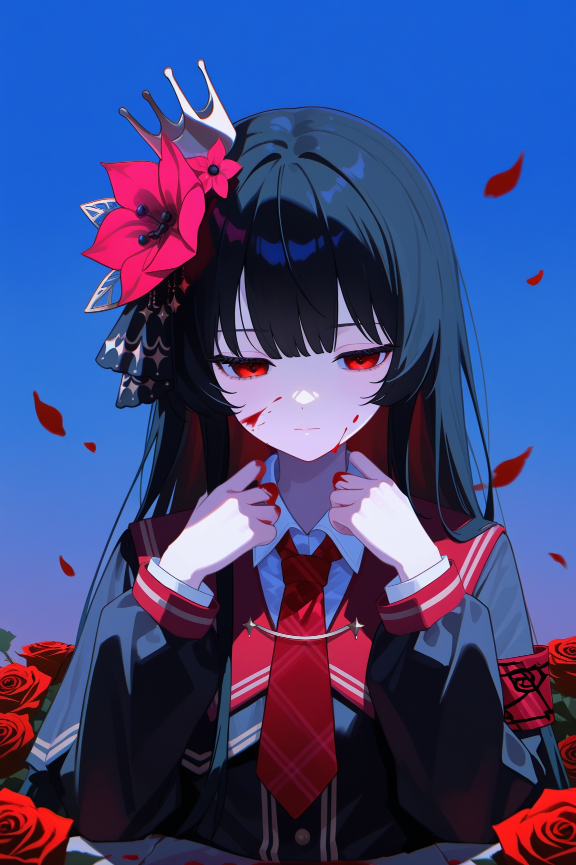 nikaido hiro,  1girl,  flower by Ansl_Ai on Tensor.Art