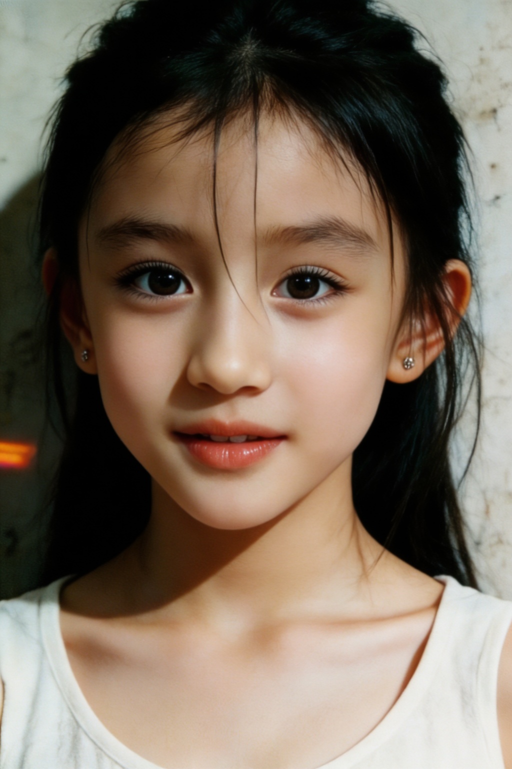 1little girl,  film,  Close-up shot on Tensor.Art
