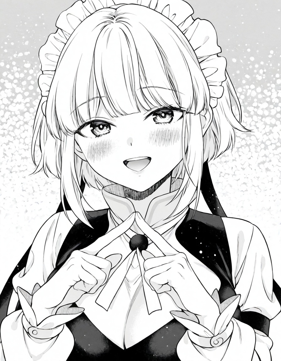 nanashichan,  short hair,  blunt bangs by PinGOrio on Tensor.Art