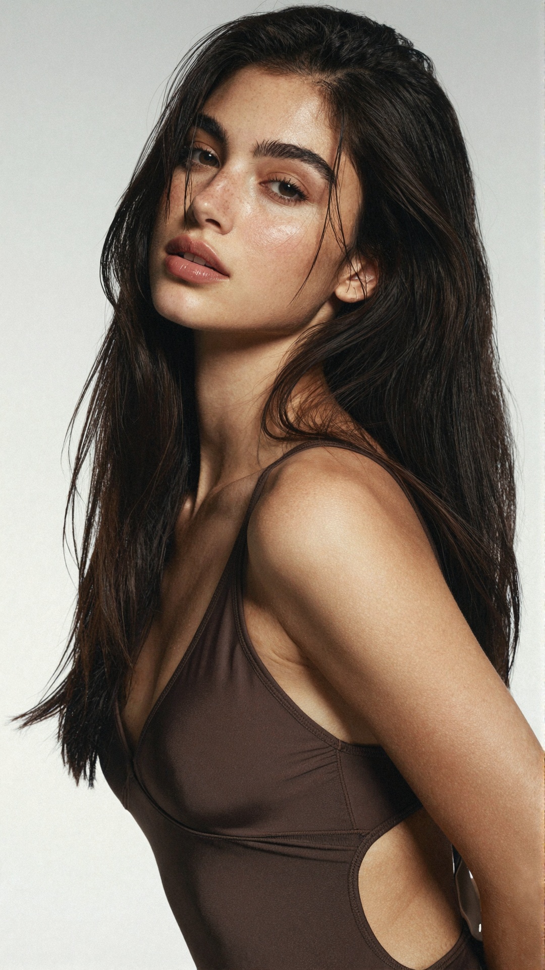 subtle film grain,  refined tonal curve,  clean retouch that keeps skin texture (pores visible on Tensor.Art