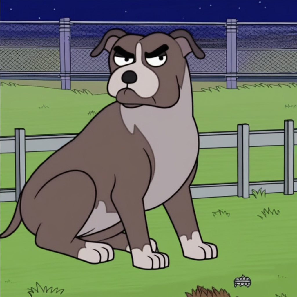 predator pit bull terrier,  feral,  solo by Xposing_Organisms on Tensor.Art