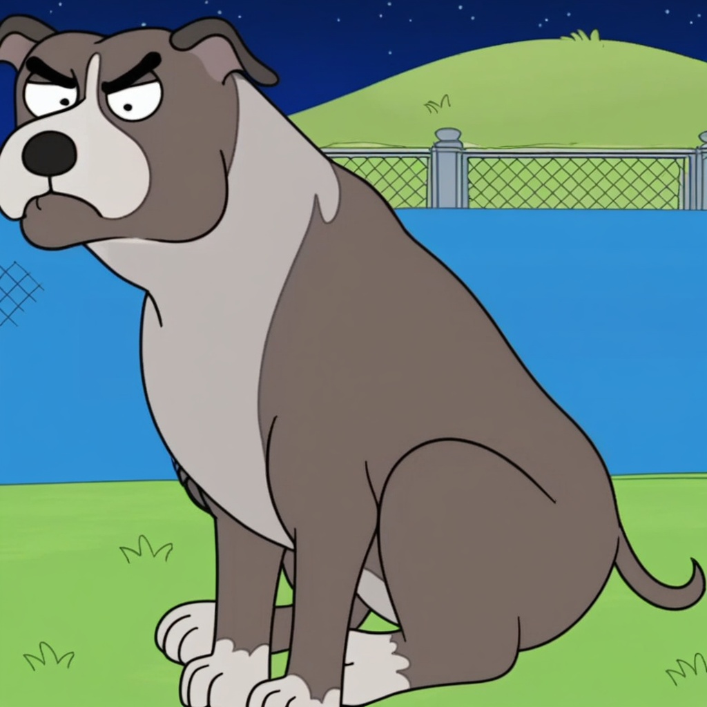 predator pit bull terrier,  feral,  solo by Xposing_Organisms on Tensor.Art