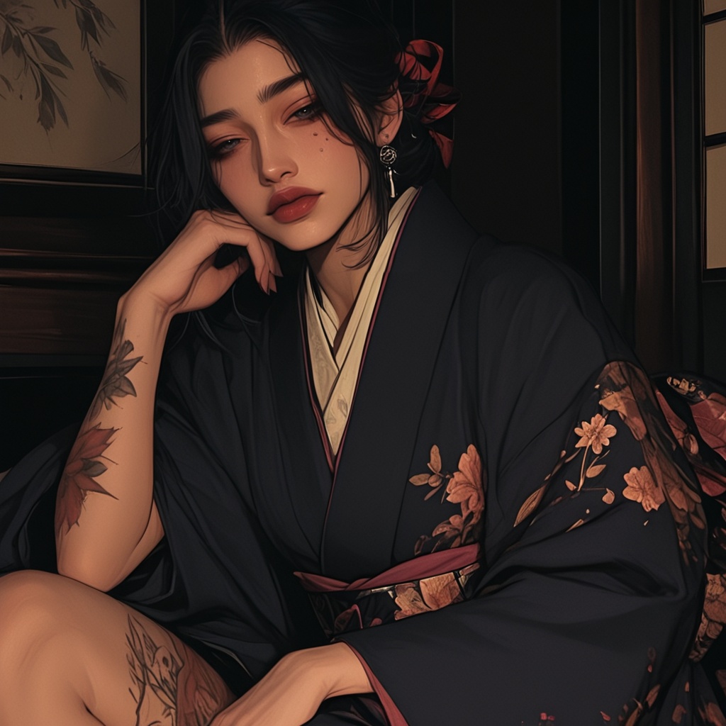 (1woman,  mature,  half japanese on Tensor.Art