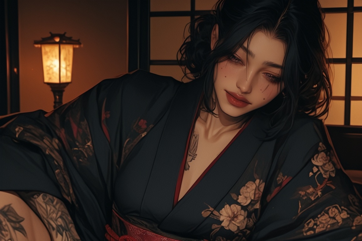 (1woman,  mature,  half japanese on Tensor.Art