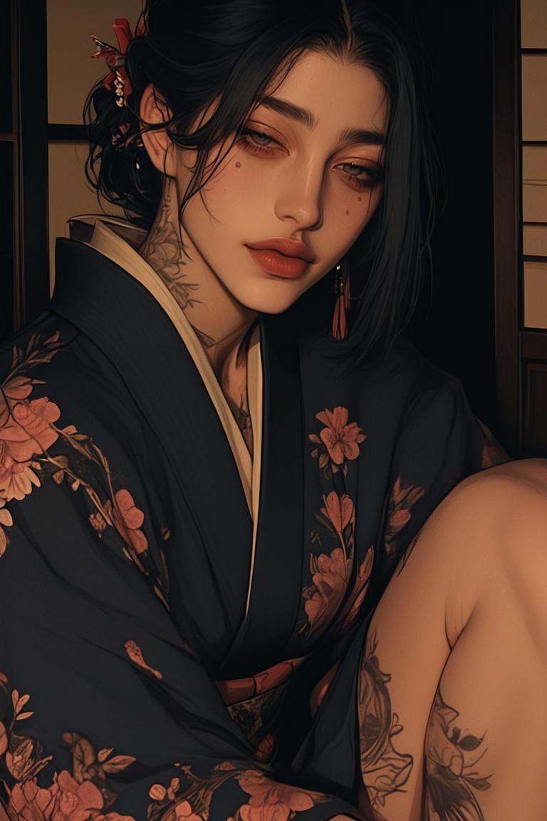 (1woman,  mature,  half japanese on Tensor.Art