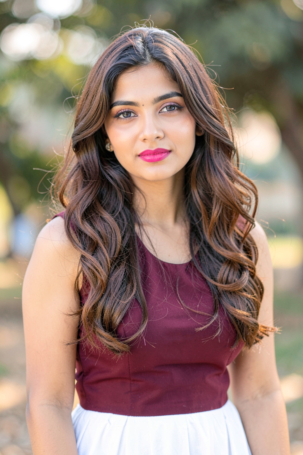 RIMP,  an Indian_woman with long,  wavy brown hair on Tensor.Art
