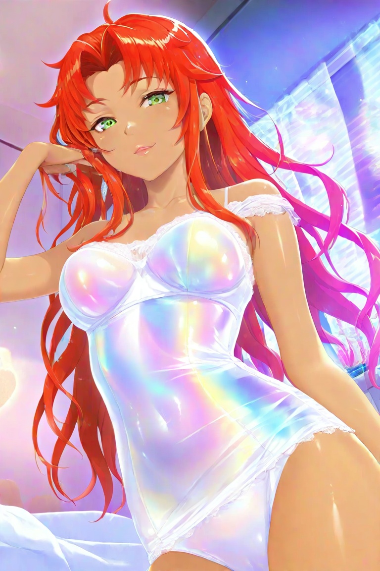 1girl,  Starfire,  bed on Tensor.Art