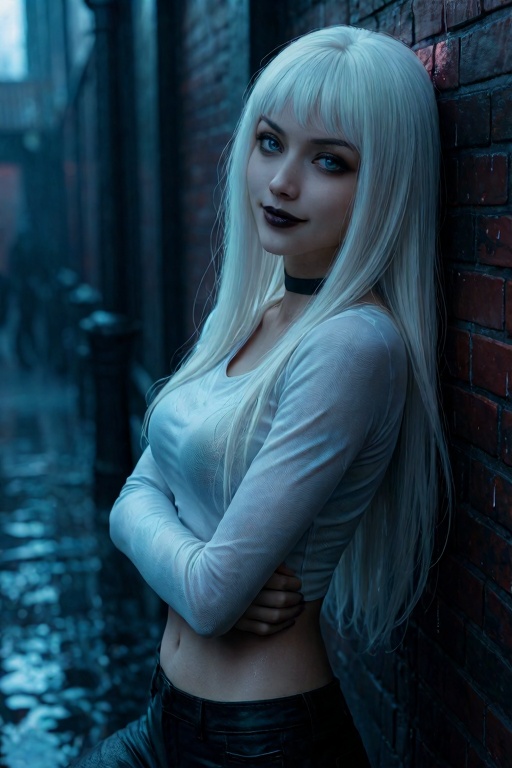 1girl,  solo,  goth girl on Tensor.Art