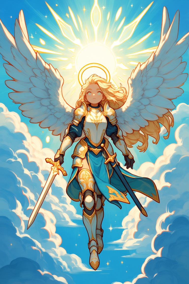 ffstyle,  1girl,  angel on Tensor.Art