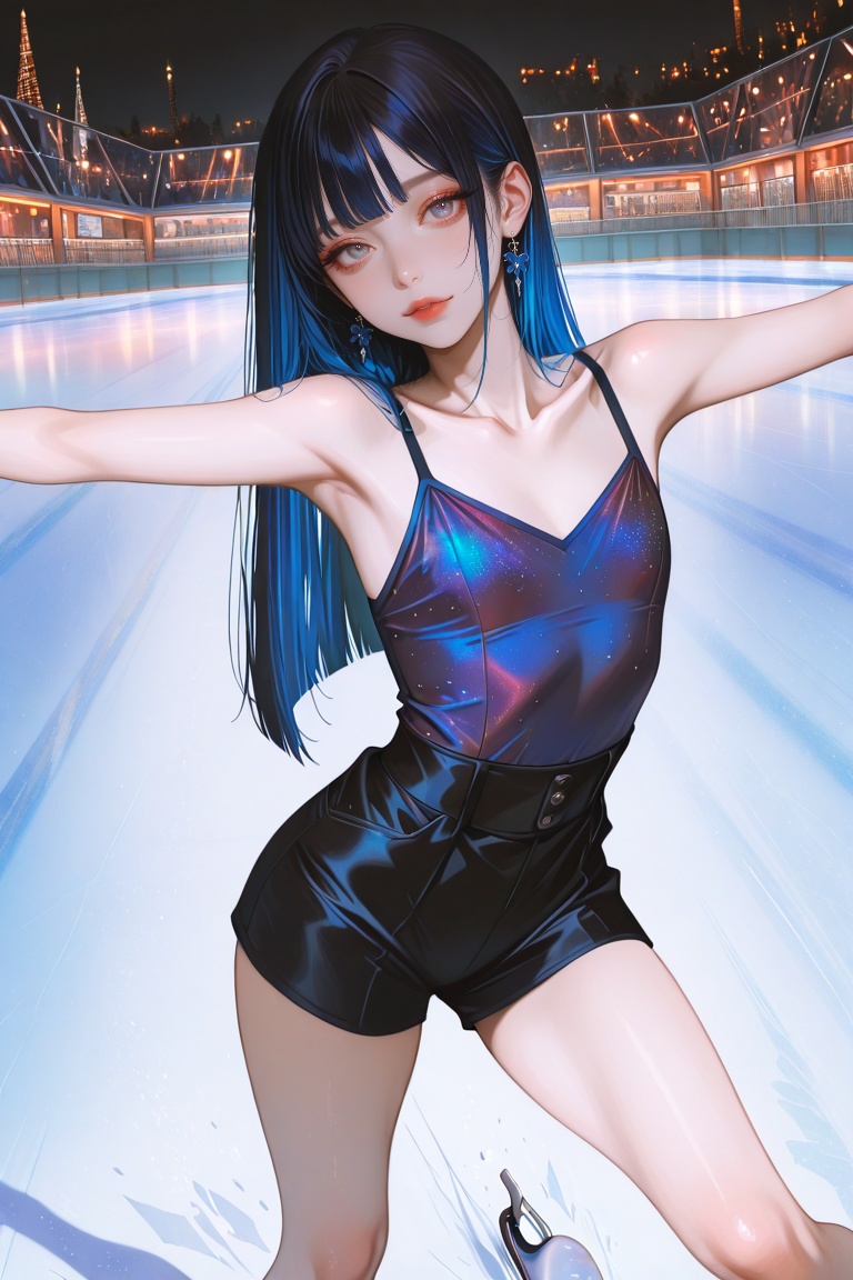 1girl,  flat chest,  bangs on Tensor.Art