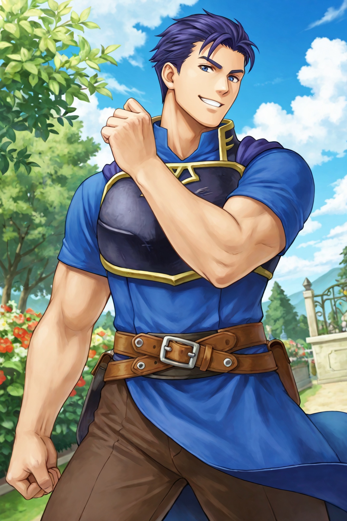 Hector_FE,  armor,  blue hair on Tensor.Art
