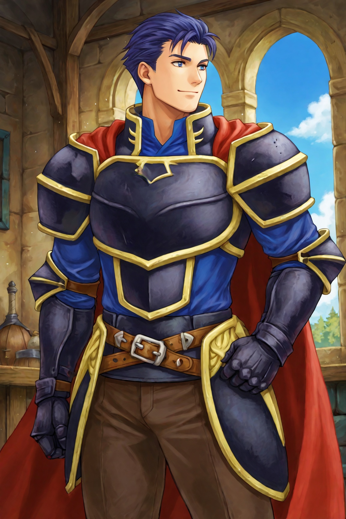 Hector_FE,  armor,  blue hair on Tensor.Art