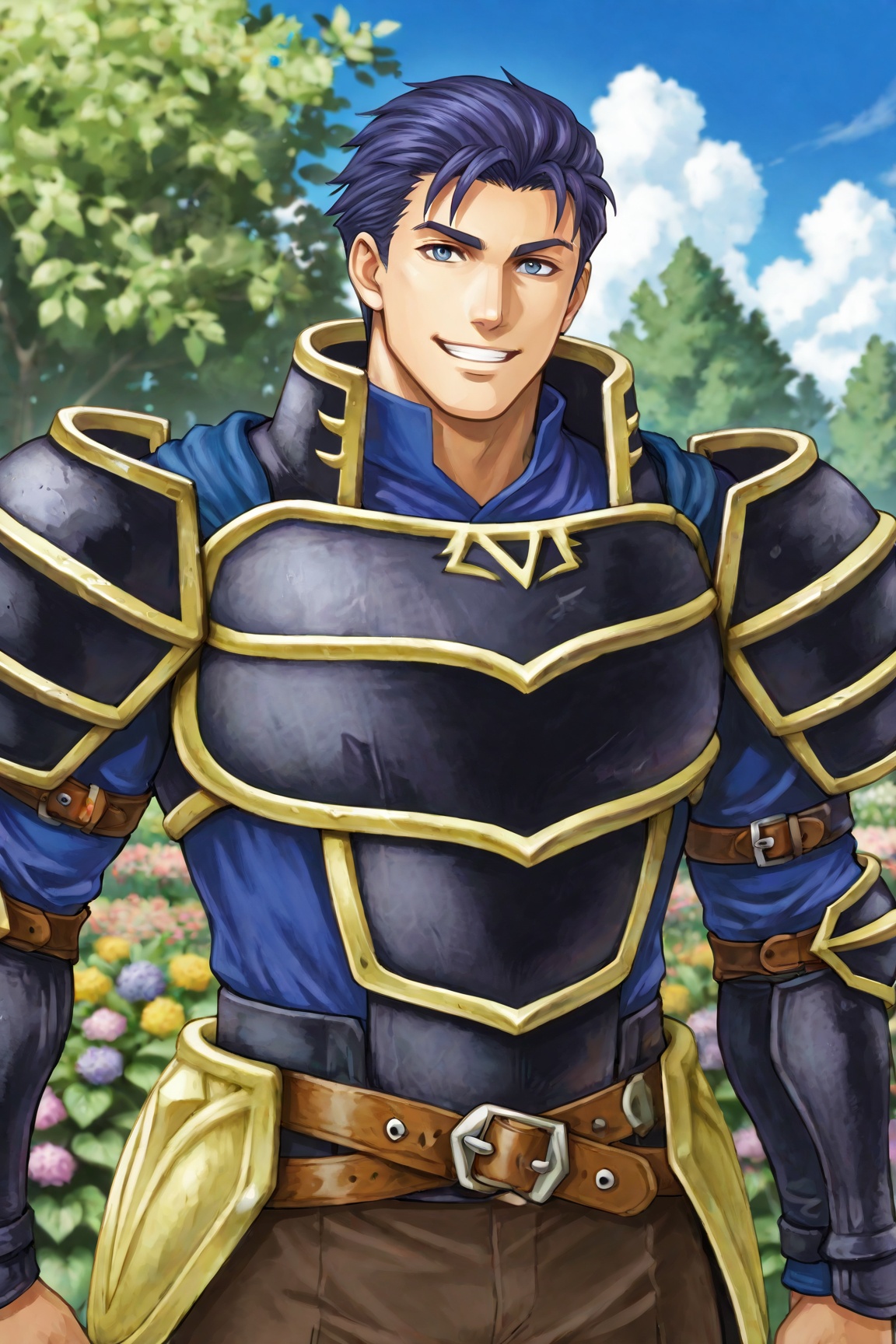 Hector_FE,  armor,  blue hair on Tensor.Art