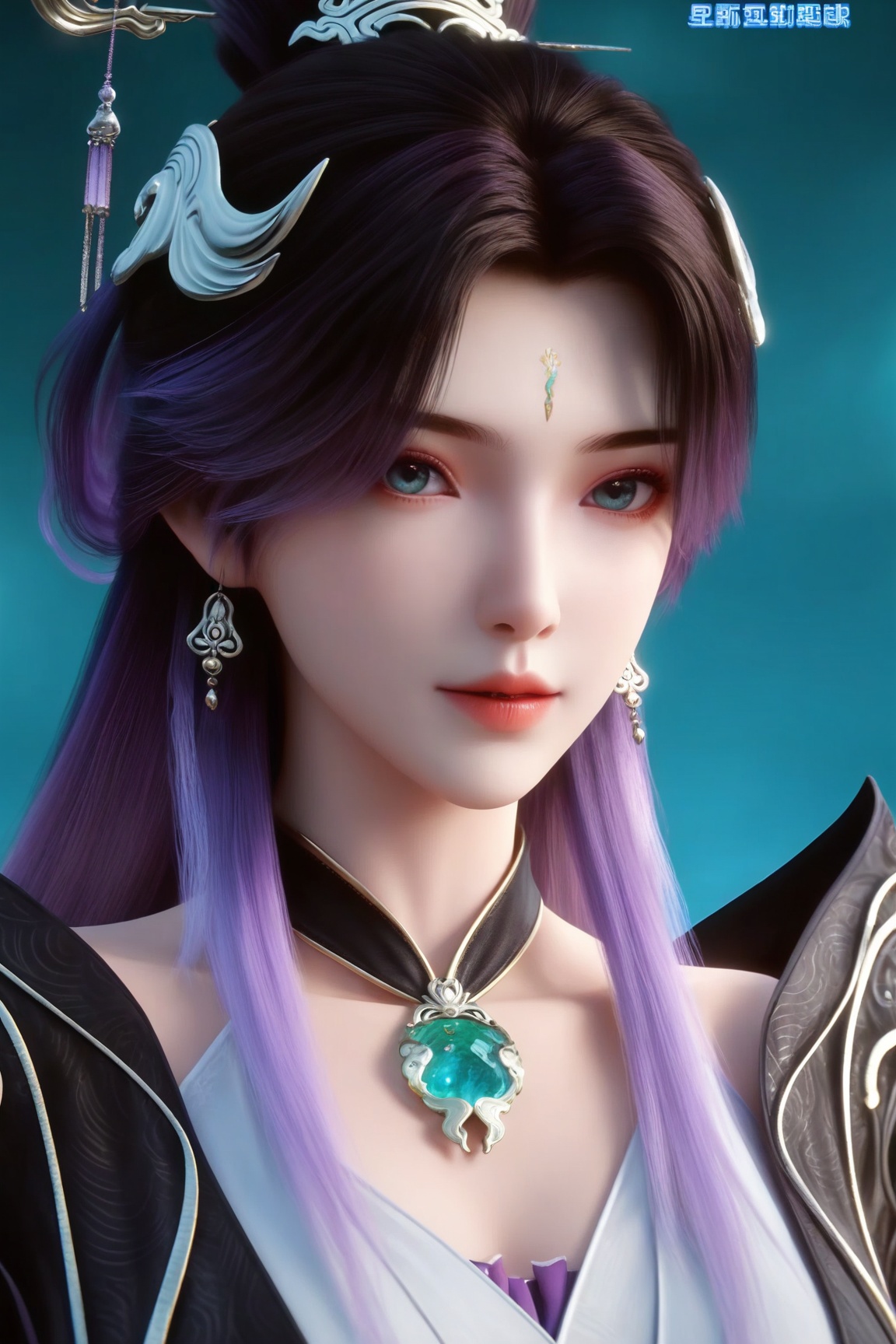 Ding xue,1girl, solo, long hair, looking at viewer, hair ornament, portrait,
ultra - realistic 3D render, glossy detailed skin, sharp focus, vibrant colors,Semi Realistic-style,