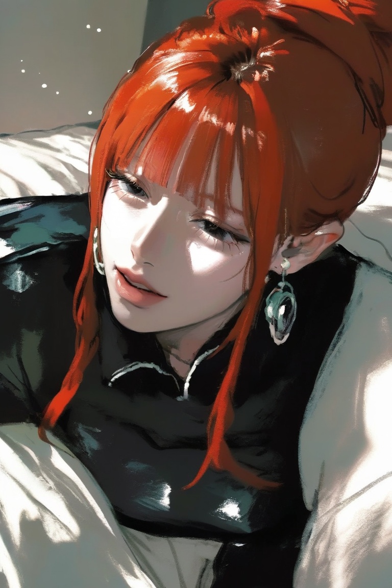 soft smirk,  parted lips,  half-closed eyes by TOMATOES on Tensor.Art