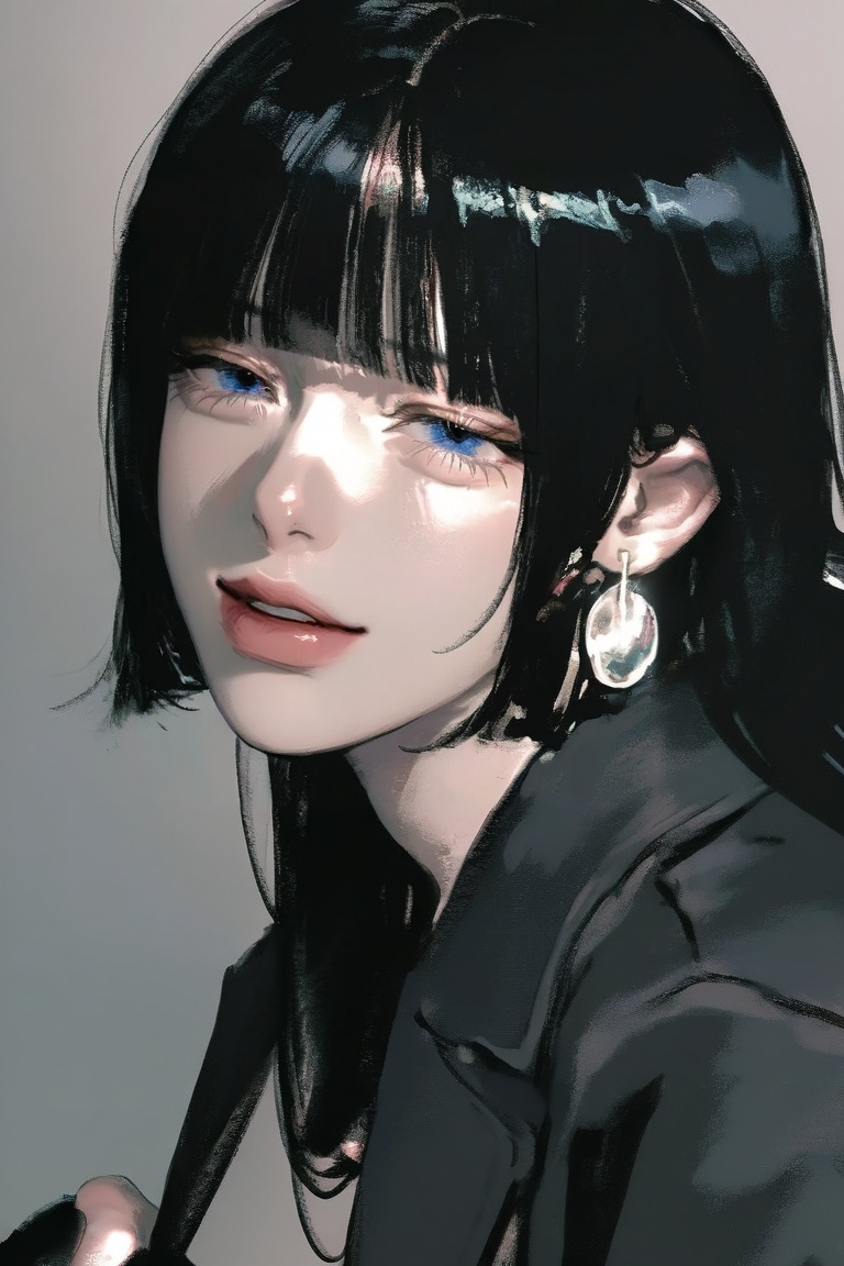 soft smirk,  parted lips,  half-closed eyes by TOMATOES on Tensor.Art