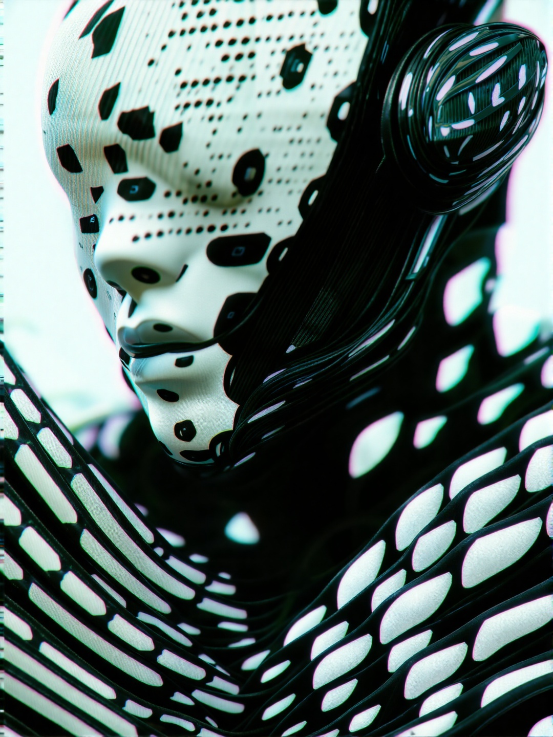 Create a demon woman robot designed by Lamborghini,  crafted with the finest materials and impeccable craftsmanship. The r...