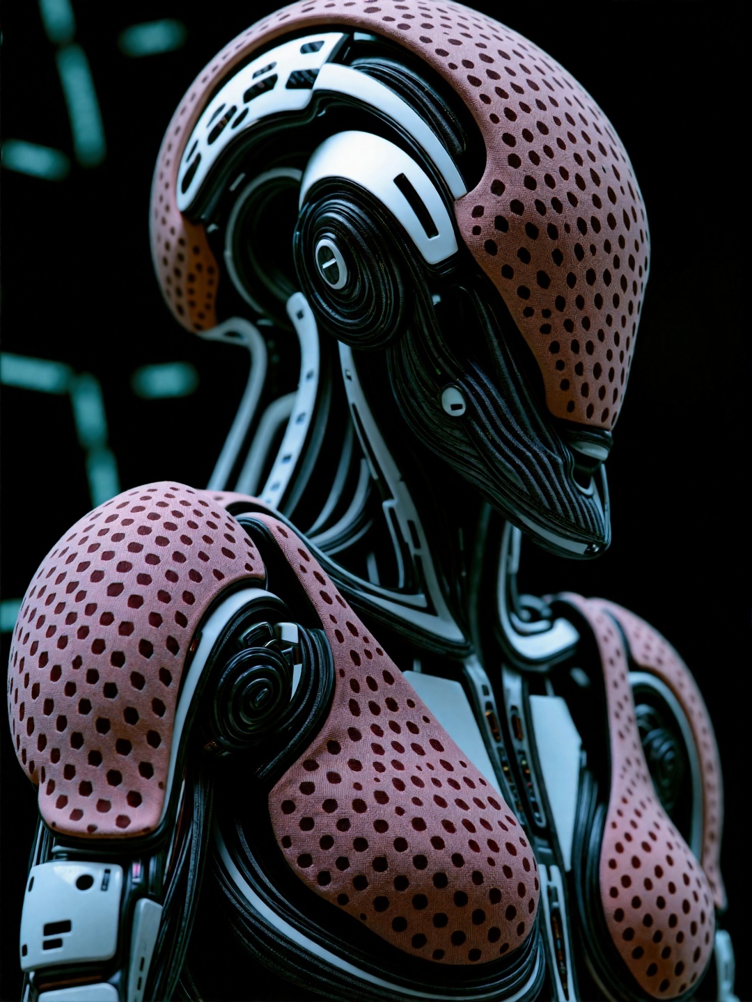Create a demon woman robot designed by Lamborghini,  crafted with the finest materials and impeccable craftsmanship. The r...