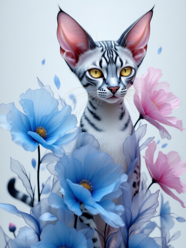 Striped Cat  by Olga on Tensor.Art