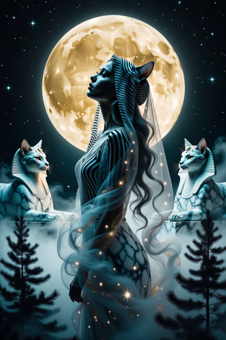 Striped Cat  by Olga on Tensor.Art