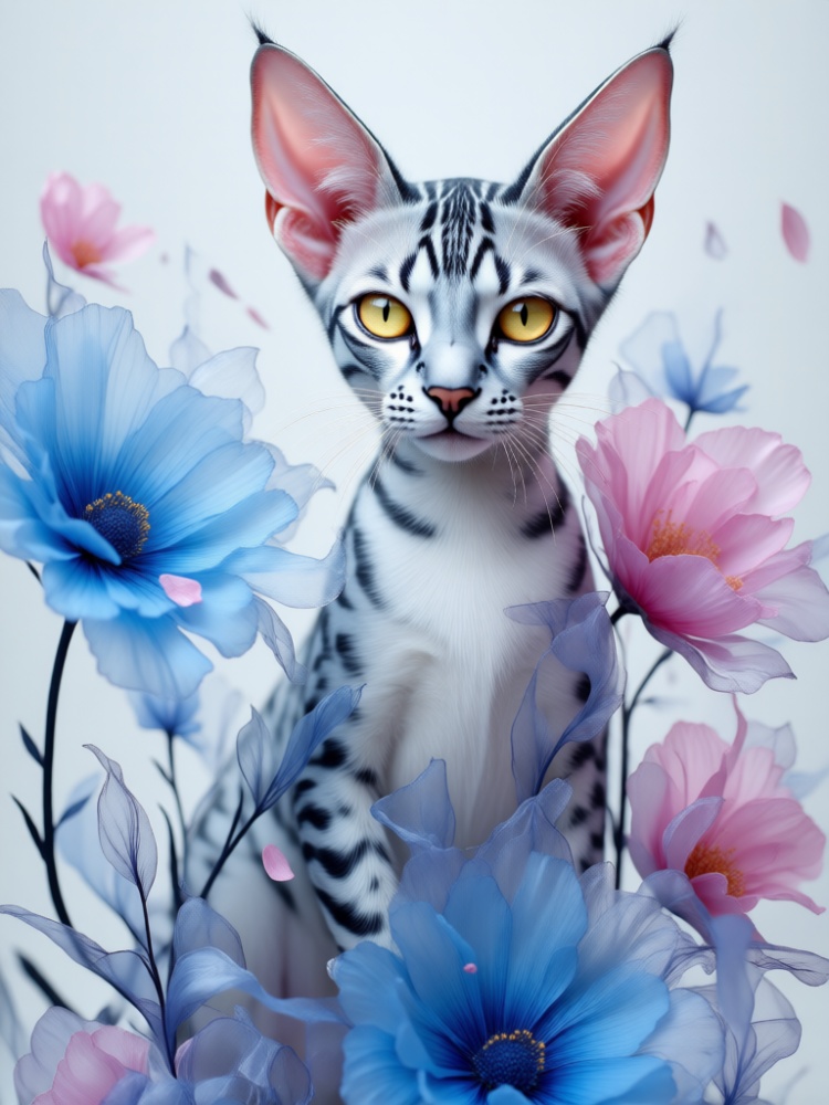 Striped Cat  by Olga on Tensor.Art