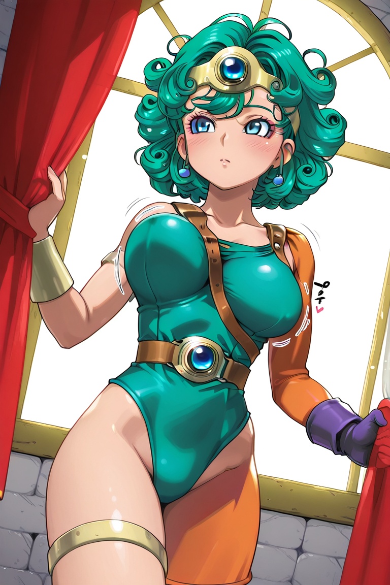 (Green enamel Leotard Knight） (,  dq4_sofia,  heroine (dq4) on Tensor.Art