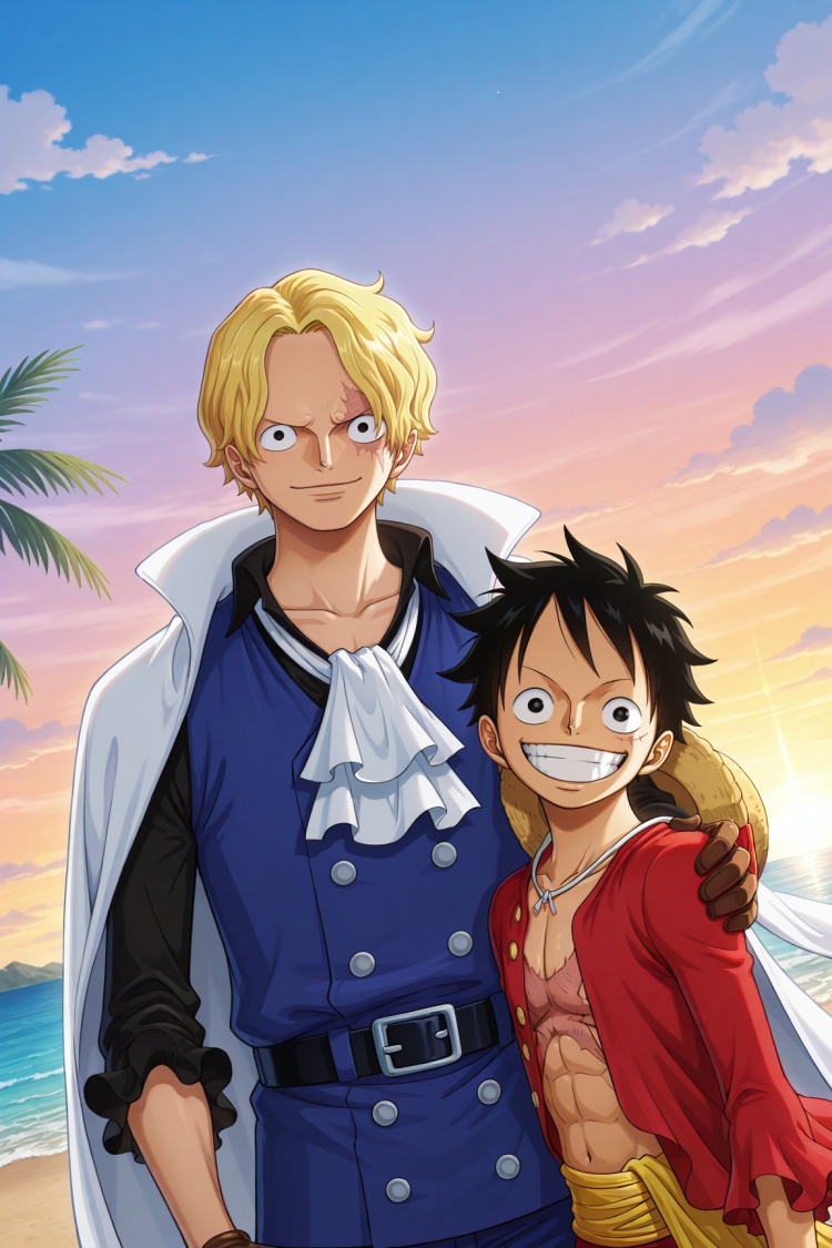 Luffy & Sabo - One Piece [Commission] by 25kkai on Tensor.Art