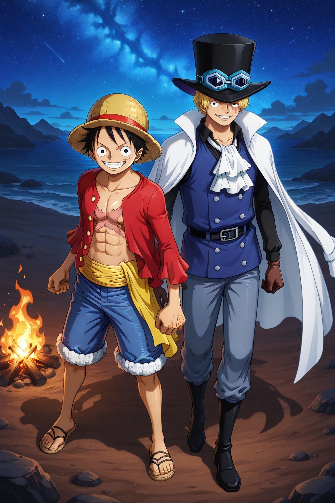 BREAK Luffy,  black hair,  black eyes by 25kkai on Tensor.Art