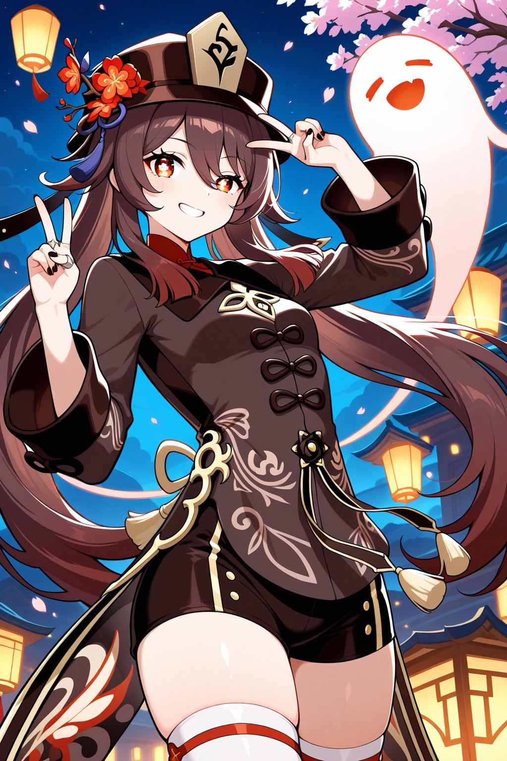 1girl,  hu tao (genshin impact),  genshin impact on Tensor.Art