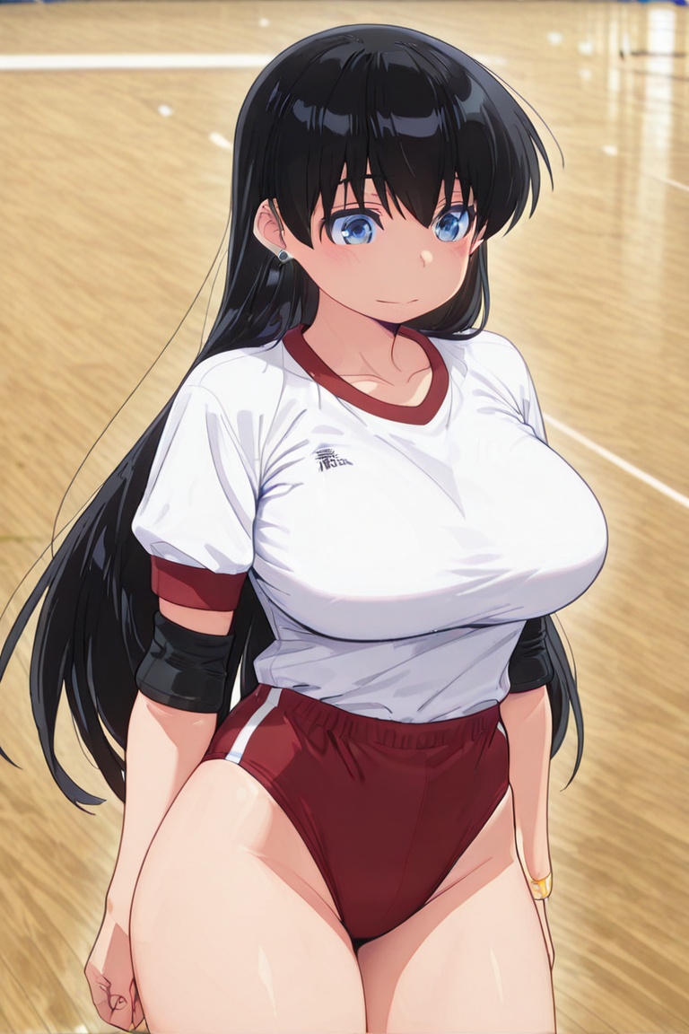 Action JUMP Bustling breasts,  tight buruma,  Nagi Arato on Tensor.Art