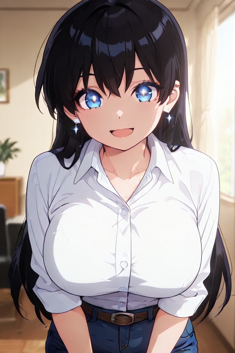 Kiyoshika-kun,  tight pants,  Bustling breasts on Tensor.Art