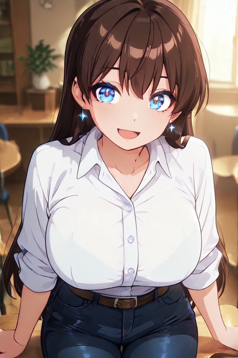 Kiyoshika-kun,  tight pants,  Bustling breasts on Tensor.Art